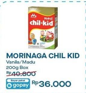 Promo Harga MORINAGA Chil Kid Gold Madu, Vanila 200 gr - Indomaret