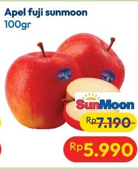 Promo Harga Apel Fuji Sunmoon per 100 gr - Hypermart