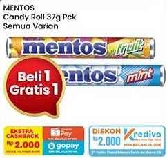 Promo Harga Mentos Candy All Variants 37 gr - Indomaret