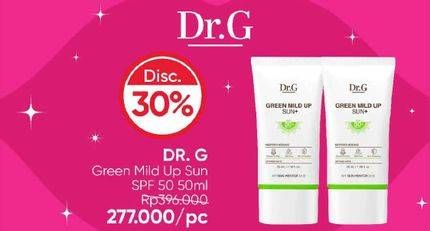 Promo Harga DR. G Green Mild Up Sun SPF 50  50 ml - Guardian