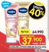 Promo Harga Vaseline Healthy Bright Gluta-Hya Lotion All Variants 200 ml - Superindo