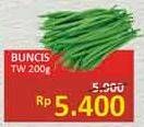 Promo Harga Buncis TW per 200 gr - Alfamidi