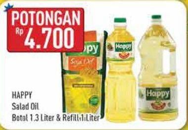 Promo Harga HAPPY Salad Oil 1 ltr - Hypermart