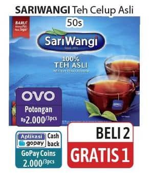 Promo Harga Sariwangi Teh Asli 92 gr - Alfamidi