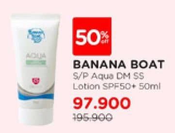 Promo Harga Banana Boat Simply Protect Aqua Daily Moisture SPF 50+ 50 ml - Watsons