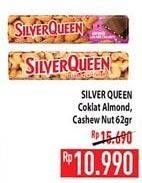 Promo Harga SILVER QUEEN Chocolate Almonds, Cashew 62 gr - Hypermart