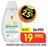 Promo Harga Johnsons Baby Cottontouch Top to Toe Bath 200 ml - Superindo