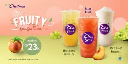 Promo Harga Chatime White Grape Green Tea  - Chatime