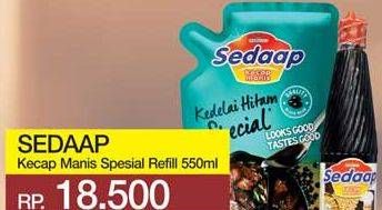Promo Harga SEDAAP Kecap Manis Kedelai Hitam Special 550 ml - Yogya
