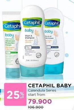 Promo Harga Cetaphil Baby Calendula Series  - Watsons
