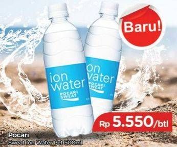 Promo Harga POCARI SWEAT Minuman Isotonik Ion Water 500 ml - TIP TOP