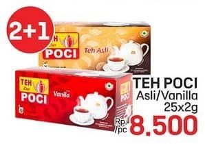 Promo Harga Cap Poci Teh Celup Vanila, Asli per 25 pcs 2 gr - LotteMart