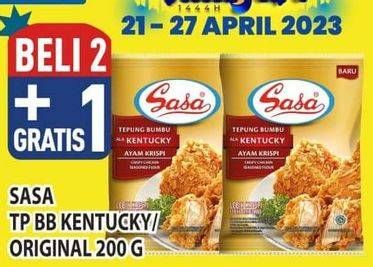 Promo Harga Sasa Tepung Bumbu Ala Kentucky Ayam Krispi, Serbaguna Original 210 gr - Hypermart