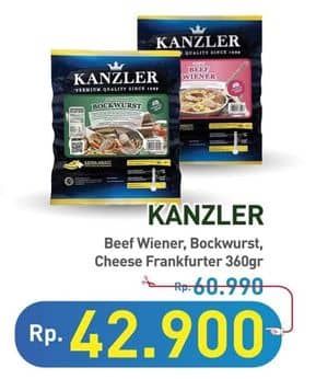 Promo Harga Kanzler Beef Wiener/Bockwurst/Frankfurter  - Hypermart