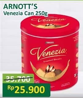 Promo Harga Venezia Assorted Biscuits 250 gr - Alfamart