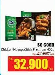 Promo Harga SO GOOD Nugget & Stick Premium 400 gr - Hari Hari