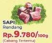 Promo Harga Daging Rendang Sapi Sapi per 100 gr - Yogya