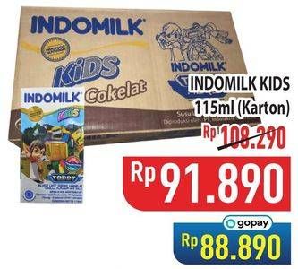 Promo Harga Indomilk Susu UHT Kids per 40 pcs 115 ml - Hypermart