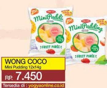 Promo Harga Wong Coco MiniPudding per 12 pcs 14 gr - Yogya