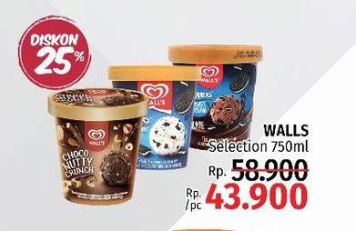 Promo Harga WALLS Selection 750 ml - LotteMart