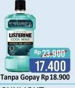 Promo Harga LISTERINE Mouthwash Antiseptic Fresh Burst, Cool Mint, Zero 250 ml - Alfamart