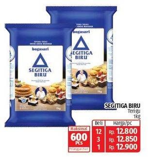 Promo Harga Bogasari Tepung Terigu Segitiga Biru 1000 gr - Lotte Grosir