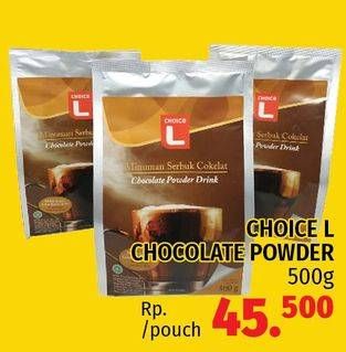 Promo Harga Choice L Chocolate Powder Drink 500 gr - Lotte Grosir
