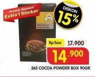 Promo Harga 365 Cocoa Powder 90 gr - Superindo