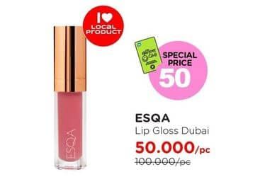 Promo Harga ESQA Lip Gloss Dubai 2 ml - Watsons