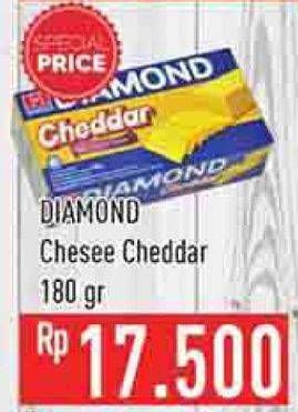 Promo Harga DIAMOND Keju Cheddar 180 gr - Hypermart