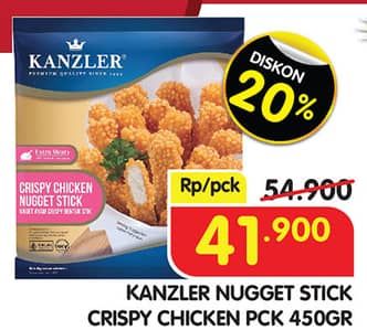 Promo Harga Kanzler Chicken Nugget Stick Crispy 450 gr - Superindo