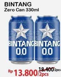 Promo Harga Bintang Zero Original 330 ml - Alfamart