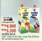 Promo Harga ULTRA MILK Susu UHT All Variants 250 ml - Alfamart