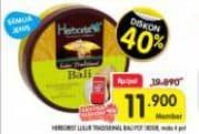 Herborist Lulur Tradisional Bali 100 gr Diskon 40%, Harga Promo Rp11.900, Harga Normal Rp19.890, Maksimal 4 pot, Khusus Member