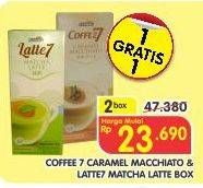 Promo Harga COFFEE7 Caramel Macchiato/LATTE7 Matcha Latte  - Superindo
