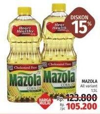 Promo Harga MAZOLA Oil All Variants 1500 ml - LotteMart