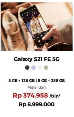 Promo Harga SAMSUNG Galaxy S21 FE 5G  - Erafone