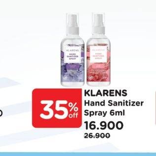 Promo Harga KLARENS Hand Sanitizer 60 ml - Watsons