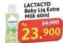 Promo Harga Lactacyd Baby Body & Hair Wash Ekstra Milky 60 ml - Alfamidi