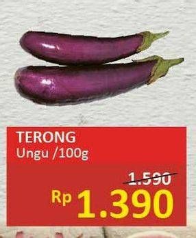 Promo Harga Terong Ungu per 100 gr - Alfamidi