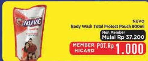 Promo Harga Nuvo Body Wash Total Protect 900 ml - Hypermart