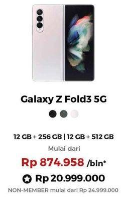 Promo Harga Samsung Galaxy Z Fold3 5G  - Erafone