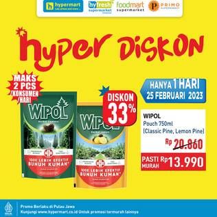 Promo Harga Wipol Karbol Wangi Cemara, Lemon 750 ml - Hypermart