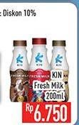 Promo Harga KIN Fresh Milk All Variants 200 ml - Hypermart