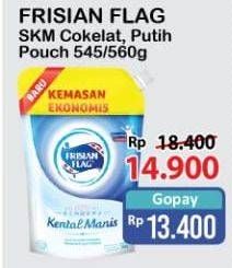 Promo Harga FRISIAN FLAG Susu Kental Manis Cokelat, Putih 560 gr - Alfamart