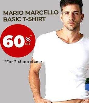 Promo Harga MARIO MARCELLO Basic T-Shirt  - Carrefour