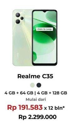 Promo Harga Realme C35 4 GB + 128 GB, 4 GB + 64 GB  - Erafone