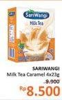 Promo Harga Sariwangi Milk Tea Caramel per 4 sachet 23 gr - Alfamidi