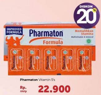 Promo Harga PHARMATON FORMULA Multivitamin Tablet 5 pcs - Carrefour