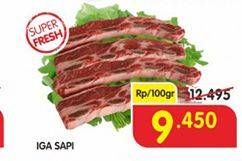 Promo Harga Iga Sapi per 100 gr - Superindo